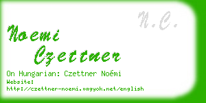 noemi czettner business card